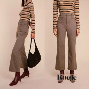 Rouje - Brown Wool Swan Pants